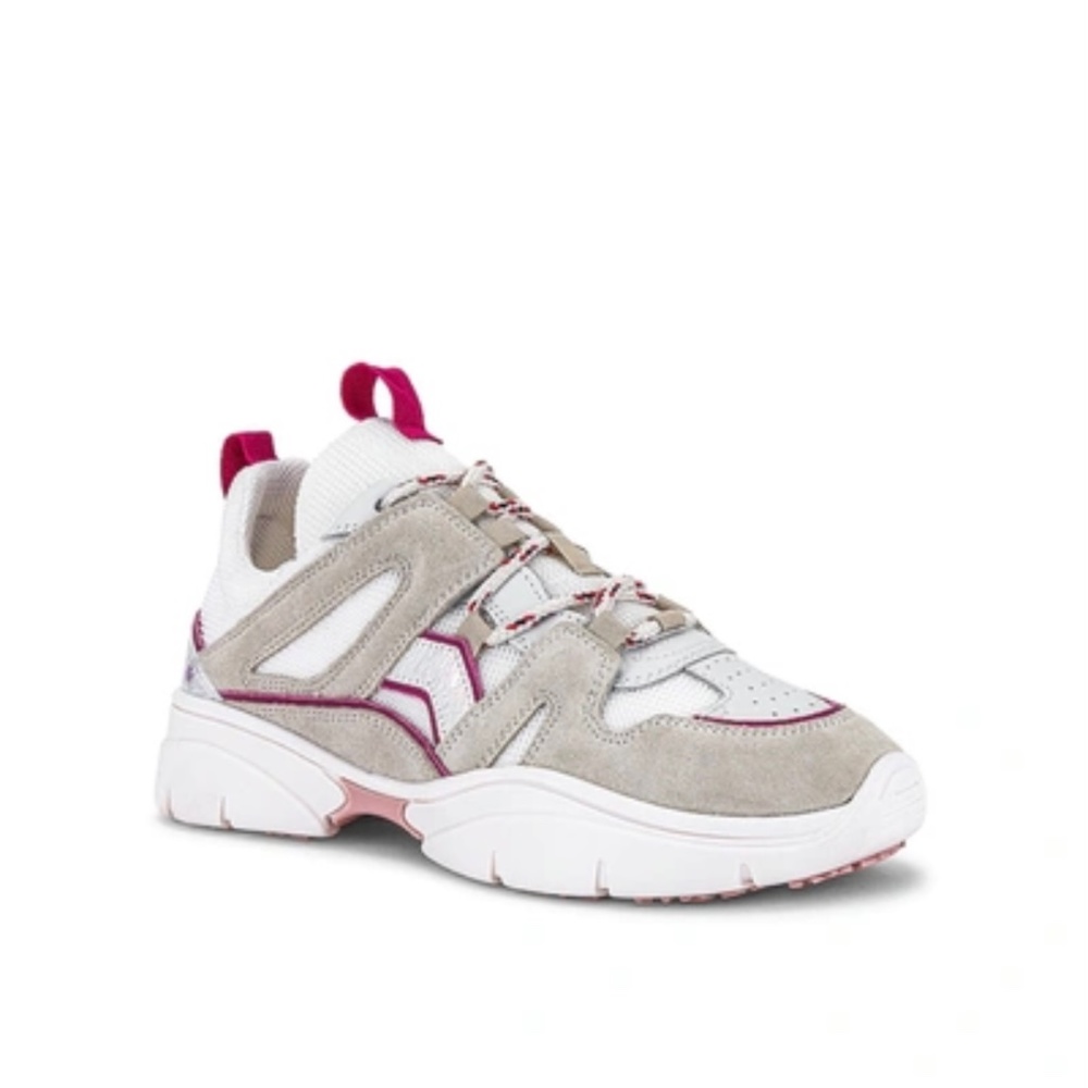 Isabel Marant 36 Kindsay Sneakers In Pink,taupe